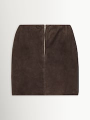 Rotate Brown Suede Mini Bell Skirt - Image 2 of 3