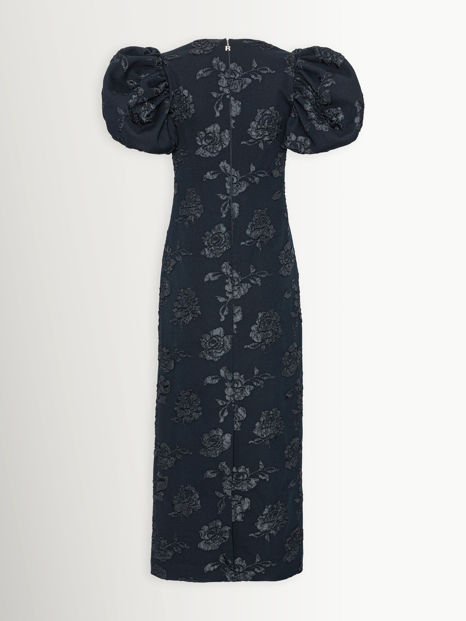 Buy Rotate Blue Jacquard Midi Puff Dress from Next USA