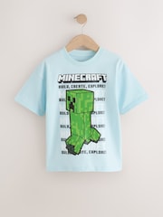Mint Green/ Stone 2 Pack Minecraft T-Shirt (3-16yrs) - Image 3 of 6