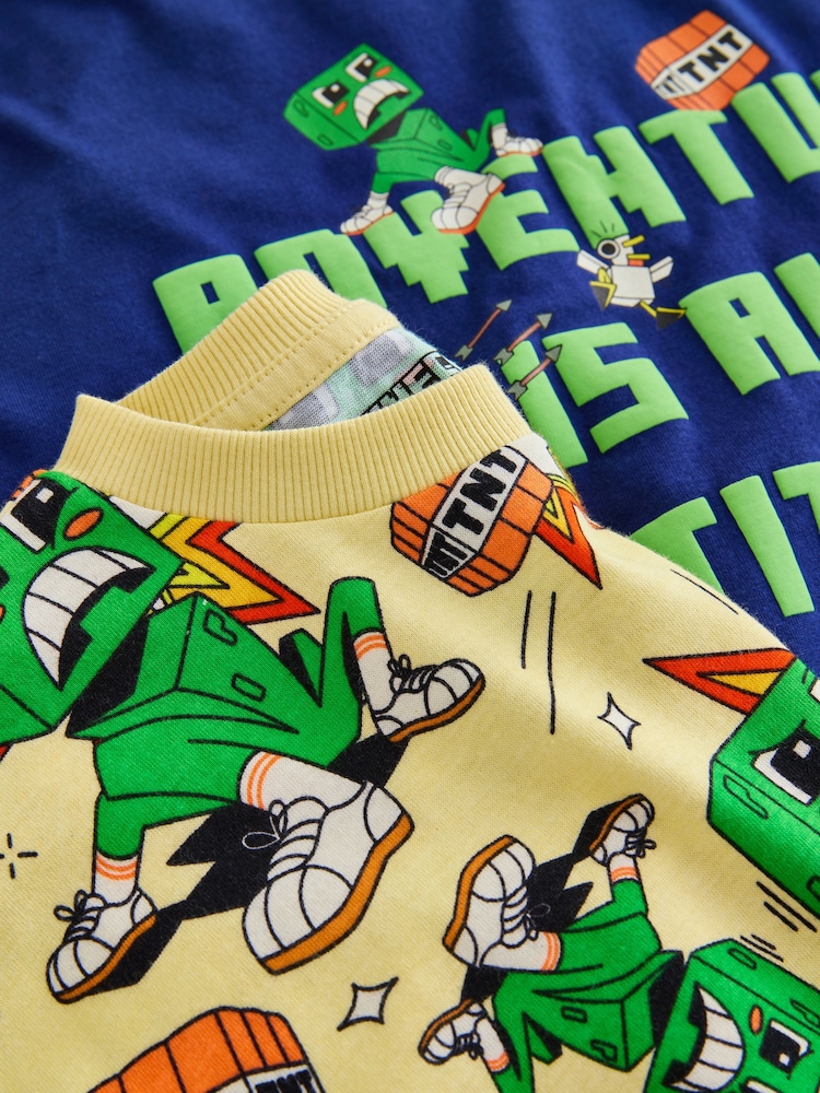 Blue/Yellow 2 Pack Minecraft T-Shirt (3-16yrs) - Image 6 of 6