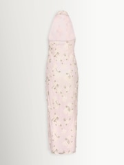 Rotate Pink Flower Beads Maxi Dress - Image 5 of 6