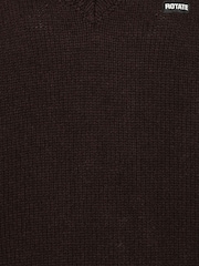 Pull à col en V en maille tournante - Image 6 de 6