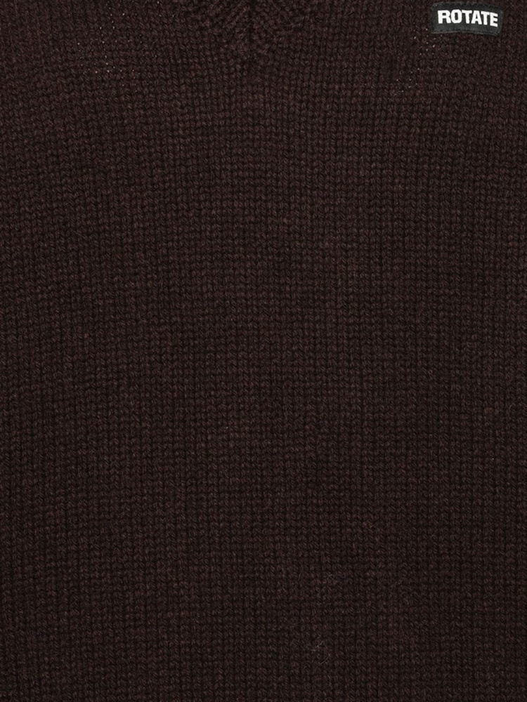 Pull à col en V en maille tournante - Image 6 de 6