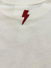 Religion White Dare Devil Slogan T-Shirt With Lightning Bolt - Image 4 of 4