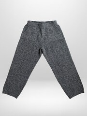 Religion Grey Skully Knitted Joggers With Small Skull & Crossbone Contrast Logo - Image 3 of 5