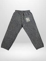Religion Grey Skully Knitted Joggers With Small Skull & Crossbone Contrast Logo - Image 4 of 5