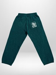 Religion Green Skully Knitted Joggers With Small Skull & Crossbone Contrast Logo - Image 2 of 5