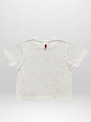 Religion White Wild One T-Shirt With Bold Contrast Slogan And Skull - Image 3 of 4