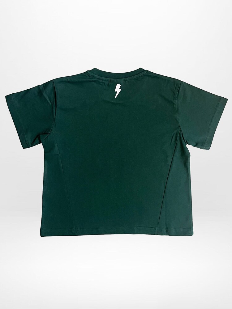 Religion Green Good Vibes T-Shirt With Contrast Slogan - Image 4 of 4 Religion Green Good Vibes T-Shirt With Contrast Slogan - Image 4 of 4
