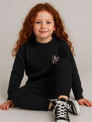 Religion Black Skully Logo Jumper With Small Contrast Skull & Crossbone - Image 3 of 6