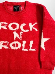 Religion Red Rock N Roll Slogan Jumper With Stars - Image 5 of 5