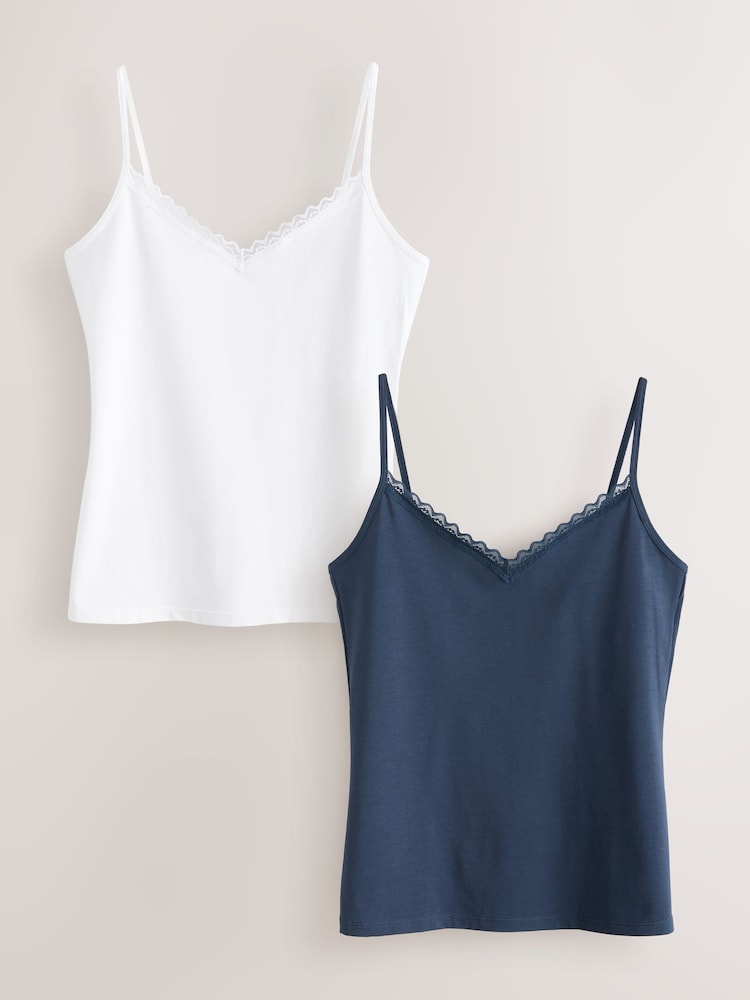 Blue/ White Menopause Friendly Cooling Vests 2 Pack - Image 1 of 5