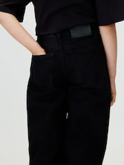Calvin Klein Black High Rise Wide Leg Jeans - Image 5 of 6