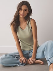 Green/Purple Premium Tencel Scoop Vest 2 Pack - Image 2 of 14