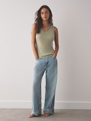 Green/Purple Premium Tencel Scoop Vest 2 Pack - Image 3 of 14