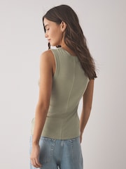 Green/Purple Premium Tencel Scoop Vest 2 Pack - Image 4 of 14