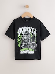 Black Godzilla T-Shirt (3-16yrs) - Image 1 of 4