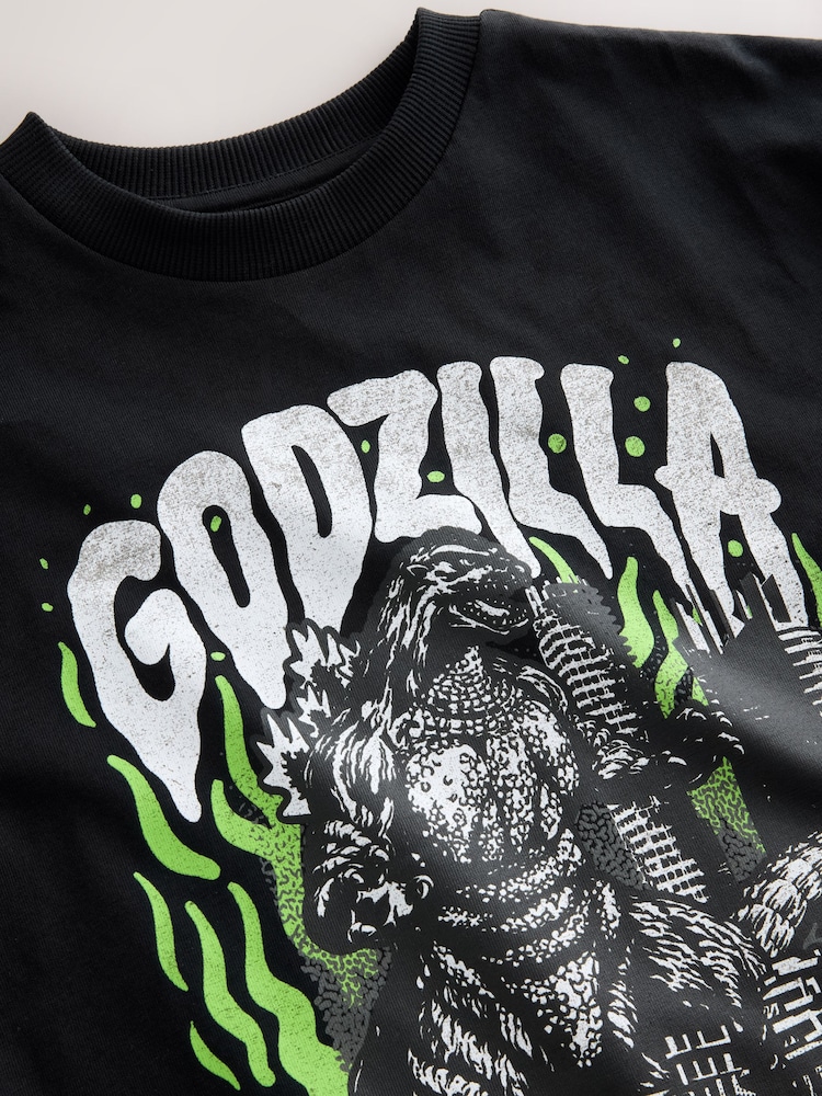 Black Godzilla T-Shirt (3-16yrs) - Image 4 of 4
