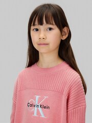 Calvin Klein Pink Logo Jumper - Image 5 of 6