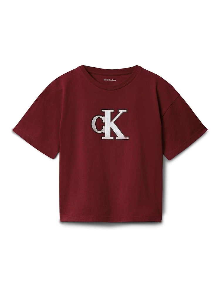 Calvin Klein Red Logo T-Shirt - Image 6 of 6 Calvin Klein Red Logo T-Shirt - Image 6 of 6