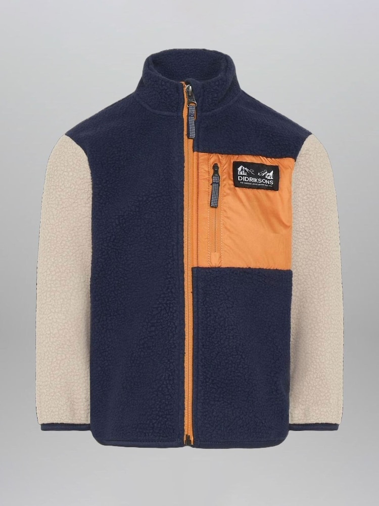 Didriksons Blue Anten Kids Fleece - Image 1 of 2 Didriksons Blue Anten Kids Fleece - Image 1 of 2