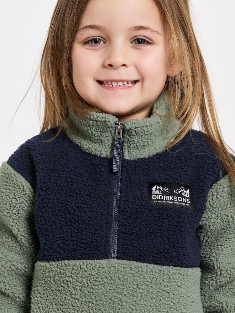 Didriksons Gosig Kids Half-Zip Fleece - Image 3 of 3 Didriksons Gosig Kids Half-Zip Fleece - Image 3 of 3