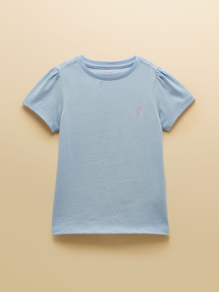 Joules Girls' Let's Go Blue & Yellow Short Sleeve T-Shirts 2 Pack - Image 2 of 7