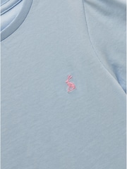 Joules Girls' Let's Go Blue & Yellow Short Sleeve T-Shirts 2 Pack - Image 6 of 7