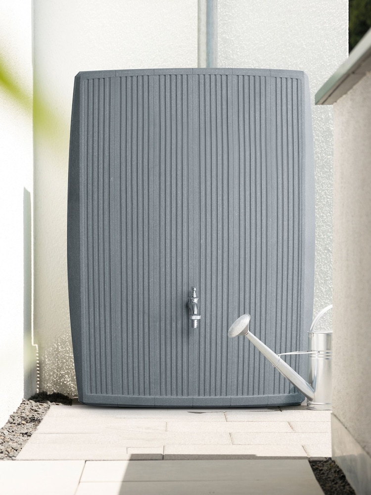 Charles Bentley Grey Concrete 200L Water Butt - Image 1 of 5
