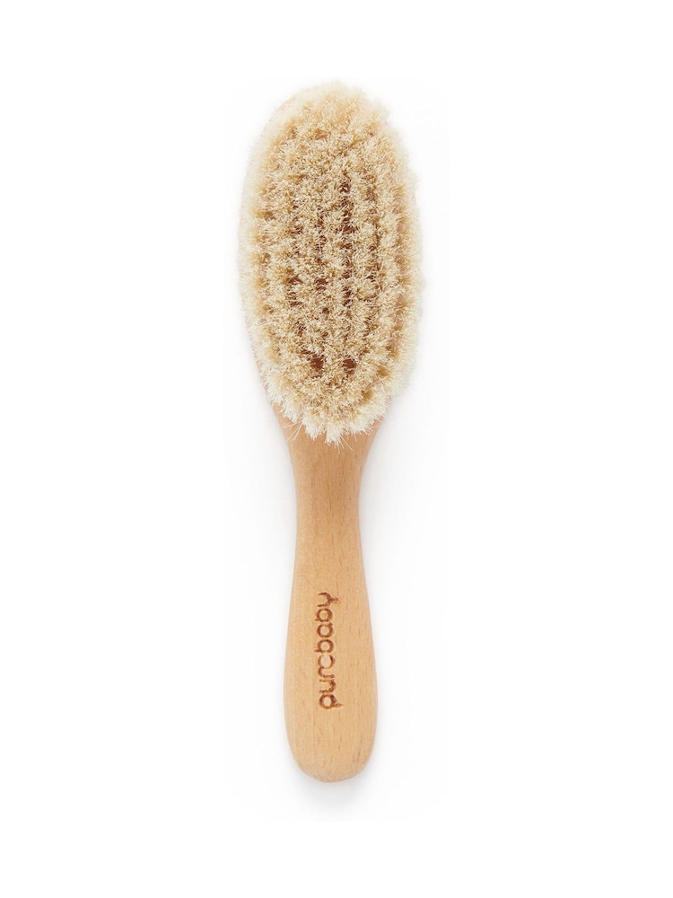 Purebaby Natural Goat Hair Brush with Box - Image 1 of 3 Purebaby Natural Goat Hair Brush with Box - Image 1 of 3