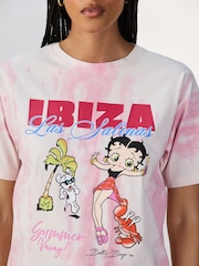 Pink Official Betty Boop Licence Graphic Short Sleeve Crew Neck T-Shirt - Image 3 of 6
