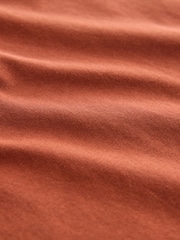 Blue/Green/Grey/Orange/White/Brown Regular Fit Essential Cotton T-Shirts 6 Pack - Image 8 of 9