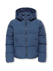 ONLY KIDS Blue Puffer Coat - Bild 1 von 3