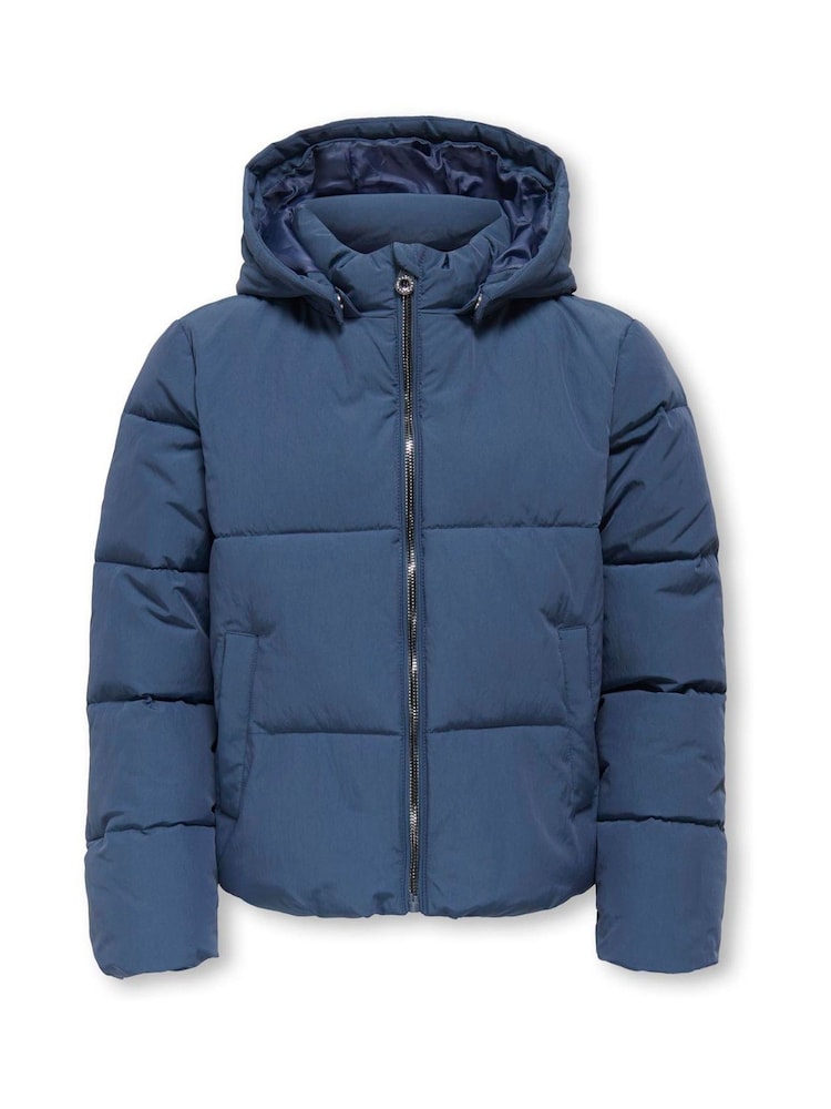 ONLY KIDS Blue Puffer Coat - Bild 1 von 3