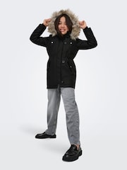 ONLY KIDS Faux Fur Trim Parka Coat - Bild 4 von 7