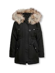 ONLY KIDS Faux Fur Trim Parka Coat - Bild 5 von 7