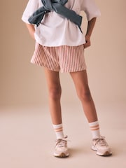 Pink/ Ecru Stripe Pullon Shorts (3-16yrs) - Image 1 of 8
