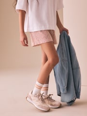 Pink/ Ecru Stripe Pullon Shorts (3-16yrs) - Image 2 of 8