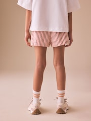 Pink/ Ecru Stripe Pullon Shorts (3-16yrs) - Image 4 of 8