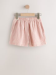 Pink/ Ecru Stripe Pullon Shorts (3-16yrs) - Image 6 of 8