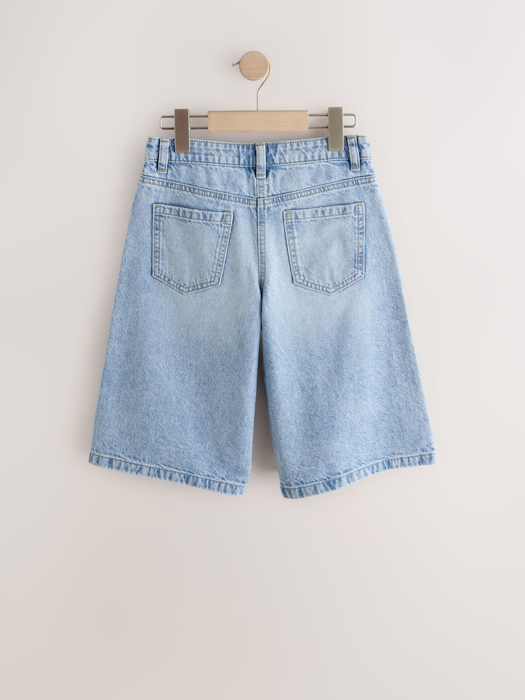 دنيم أزرق فاتح - شورت جينز للأطفال (3-16سنة) - Image 2 of 4
