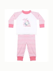 Personalised Too Cute to Spook Striped Pyjamas by Koko Blossom - Image 2 of 2