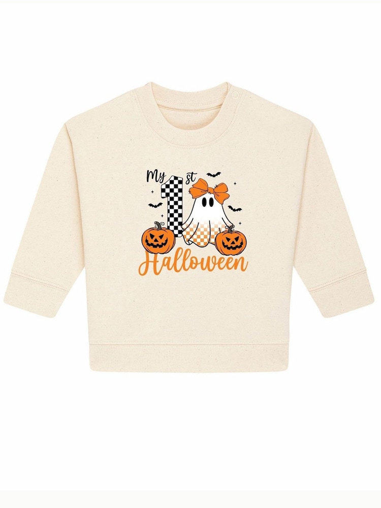 Personalised 1st Halloween Sweatshirt by Koko Blossom - Image 2 of 2