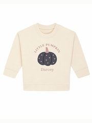 Personalised Little Pumpkin Sweatshirt by Koko Blossom - Image 1 of 2