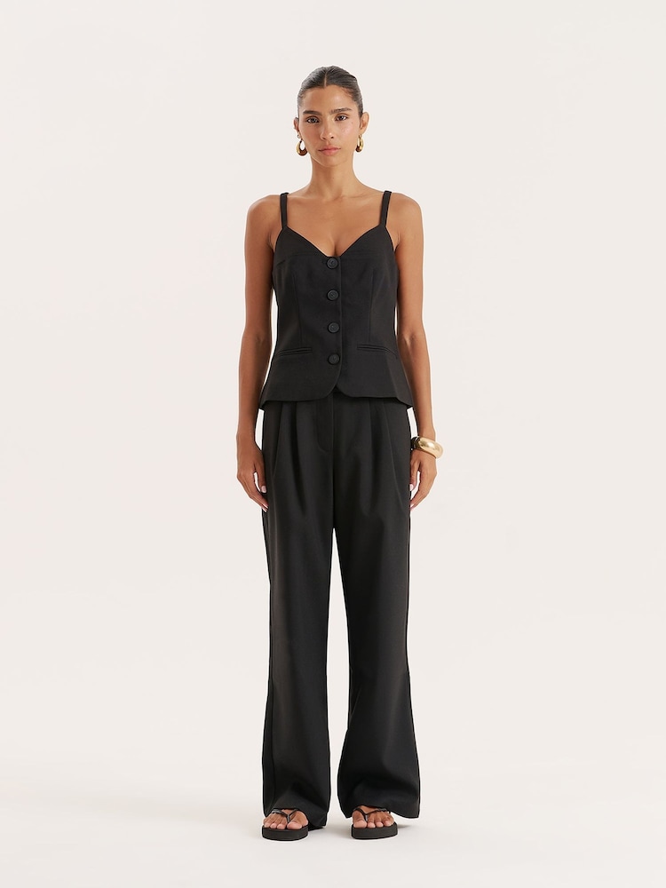 4th & Reckless Black Banksie Trousers - Image 1 of 4