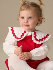 Angel & Rocket Red Dolly Red Romper And White Blouse - Image 2 of 8