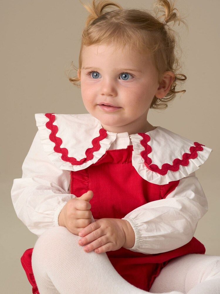 Angel & Rocket Red Dolly Red Romper And White Blouse - Image 2 of 8