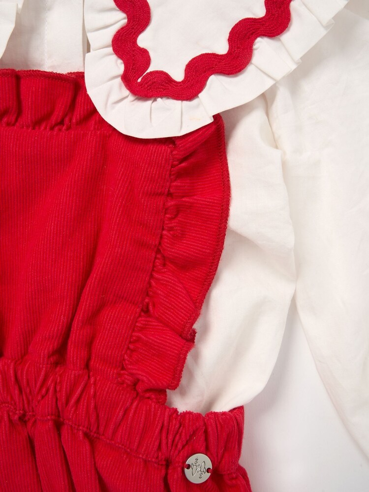 Angel & Rocket Red Dolly Red Romper And White Blouse - Image 8 of 8