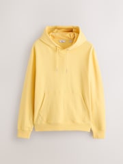 Yellow Cotton Rich Lightweight Jersey Hoodie - Image 6 of 8