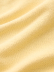 Yellow Cotton Rich Lightweight Jersey Hoodie - Image 8 of 8